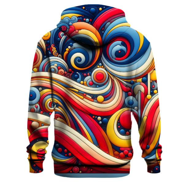 Whimsical Rainbow Swirls Hoodie