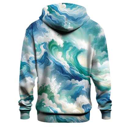 Whimsical Ocean Splash Hoodie