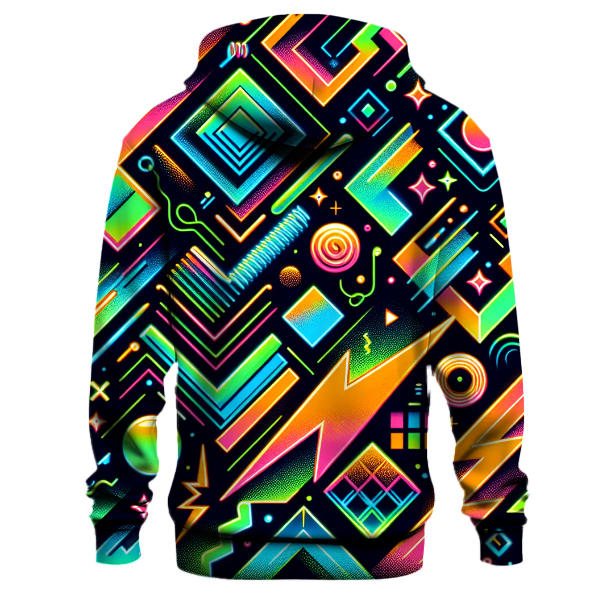 Vibrant Electric Patterns Hoodie