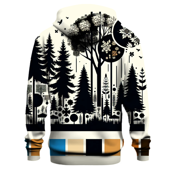 Geometric Forest Fusion Hoodie