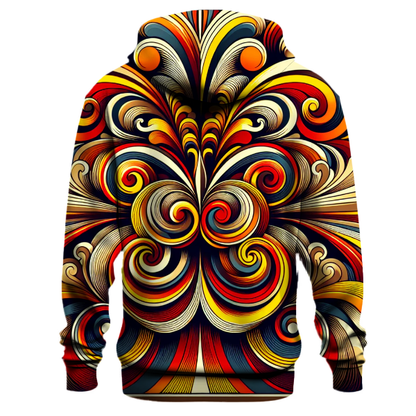 Retro Sunburst Swirl Hoodie