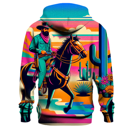 Wild West Retro Cowboy Hoodie