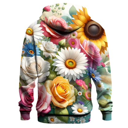 Vibrant Floral Symphony Hoodie