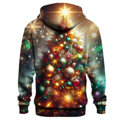 Sparkling Christmas Tree Design Hoodie