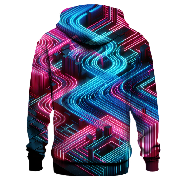 Retro Synth Lines Hoodie