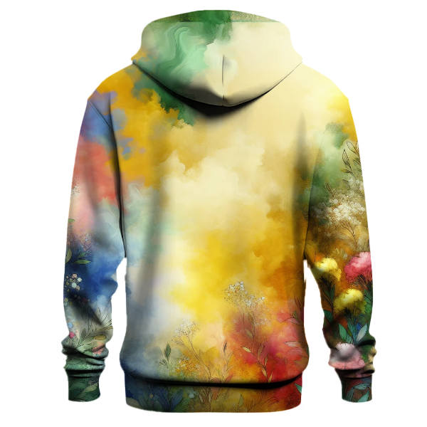 Wildflower Bloom Tie-Dye Design Hoodie