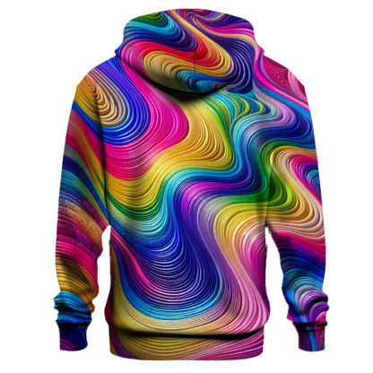 Wavy Rainbow Reverie Hoodie