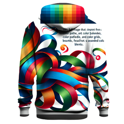 Vivid Rainbow Ribbons Hoodie