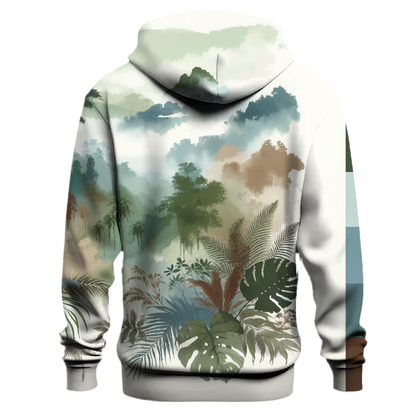 Misty Rainforest Tie-dye Design Hoodie