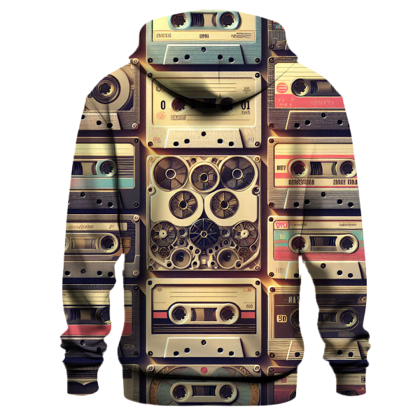 Vintage Cassette Tape Vibes Hoodie