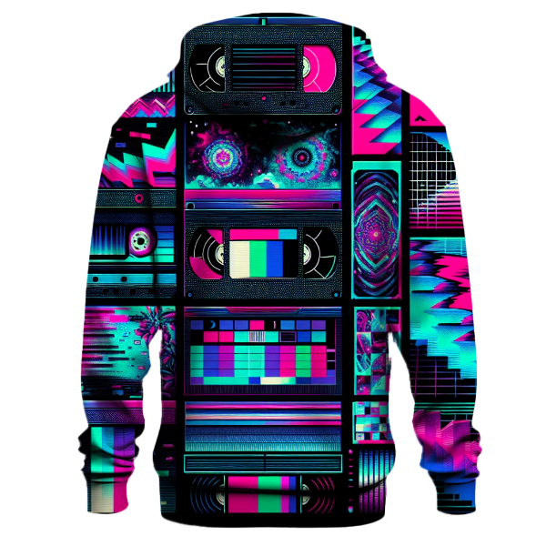 VHS Retro Glitch Hoodie