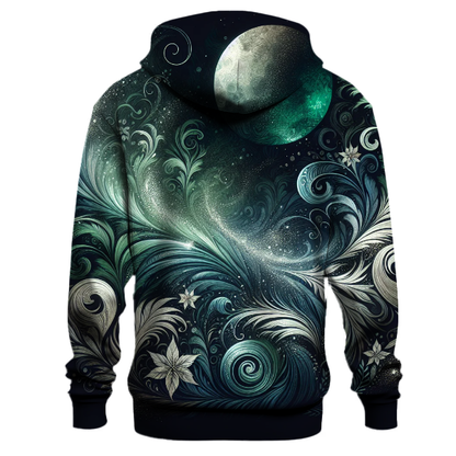 Moonlit Forest Tie-dye Design Hoodie