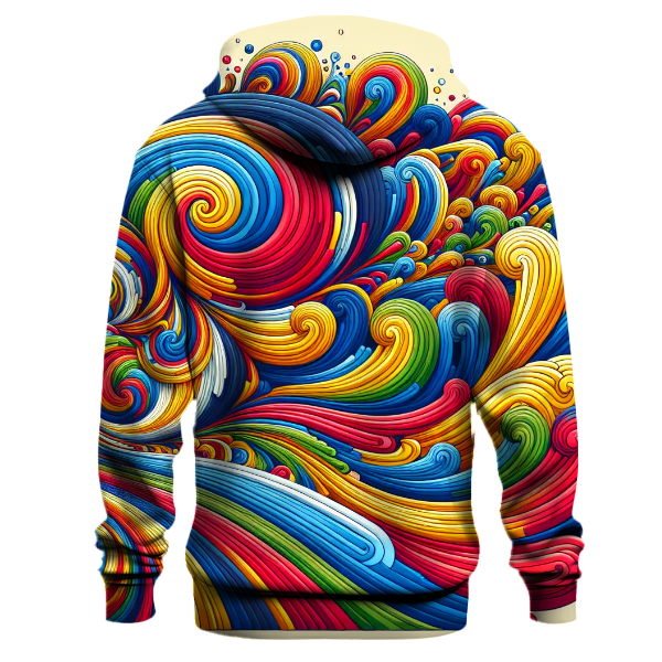 Whimsical Rainbow Patterns Hoodie