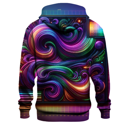 Vibrant Electric Streams Hoodie