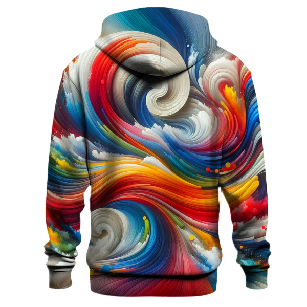 Abstract Color Waves Hoodie