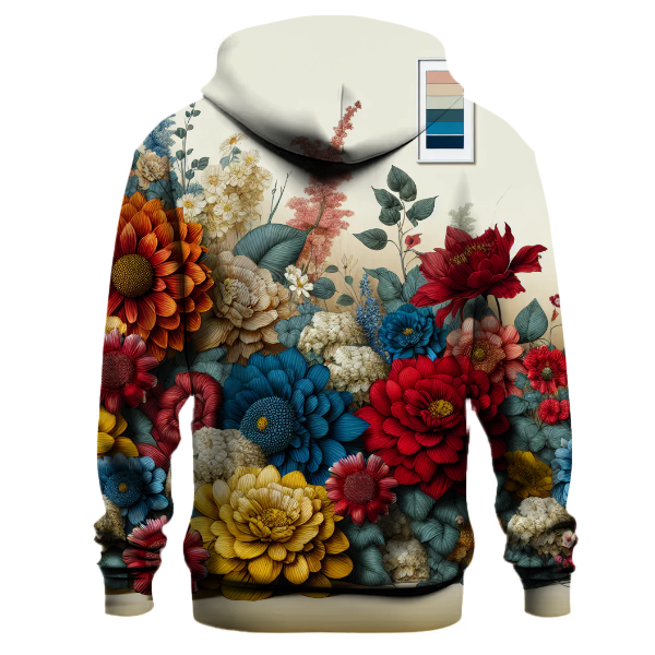 Vintage Boho Flower Power Hoodie