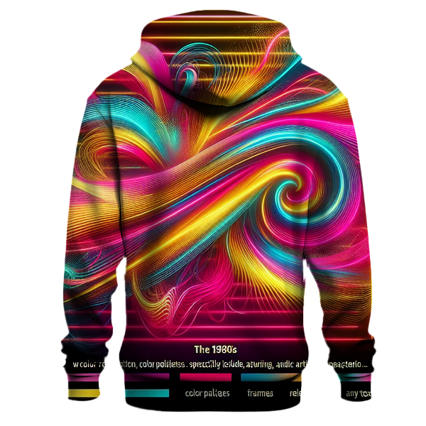 Abstract Neon Flow Hoodie