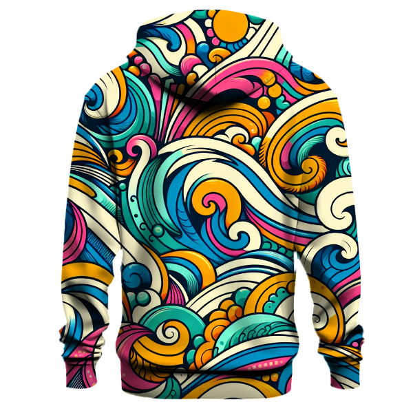 Vintage Vibes Wave Hoodie