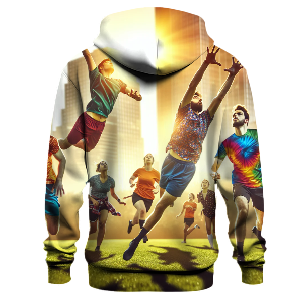 Ultimate Frisbee Game On Hoodie