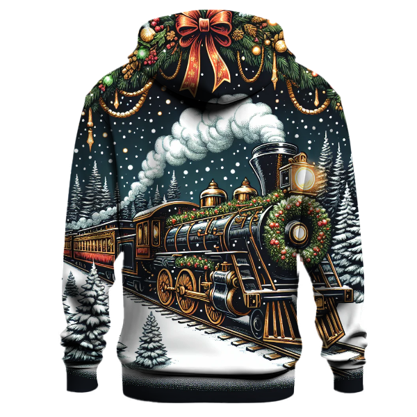 Vintage Christmas Train Adventure Hoodie