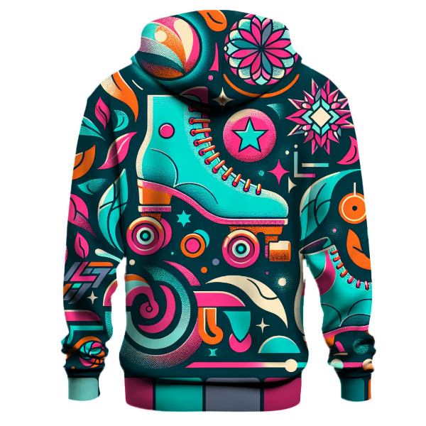 Vibrant 70s Roller Disco Hoodie