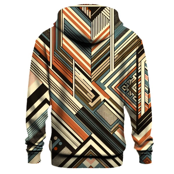 Vintage Zigzag Pattern Hoodie