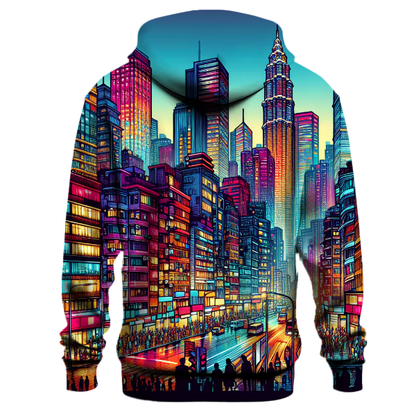 Vibrant Cityscape Hoodie