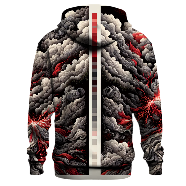 Volcanic Ash Burst Tie-Dye Hoodie