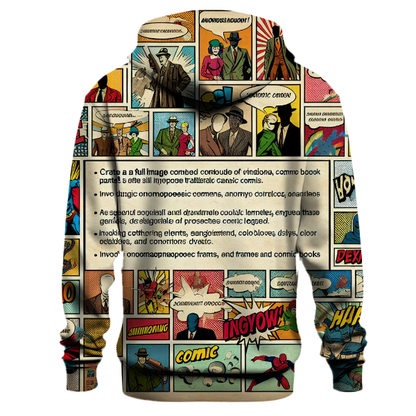 Vintage Comic Book Pages Hoodie