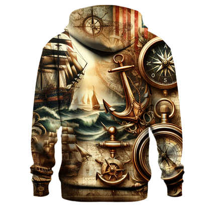 Vintage Nautical Voyage Hoodie