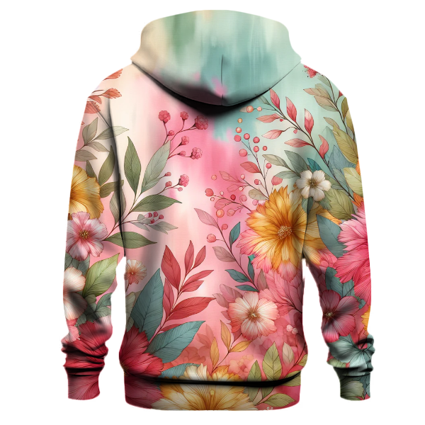 Whimsical Sunset Blossoms Hoodie