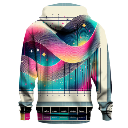 Vibrant Waveform Rhythm Hoodie