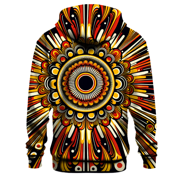 Retro Sunburst Radiance Hoodie