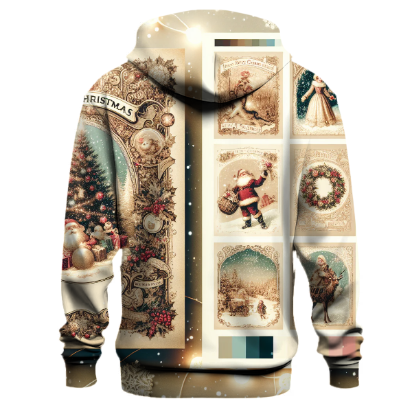 Vintage Christmas Card Collection Hoodie