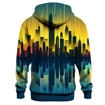 Vibrant Cityscape Fade Hoodie