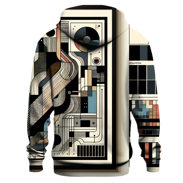 Abstract Geometric Lines Hoodie