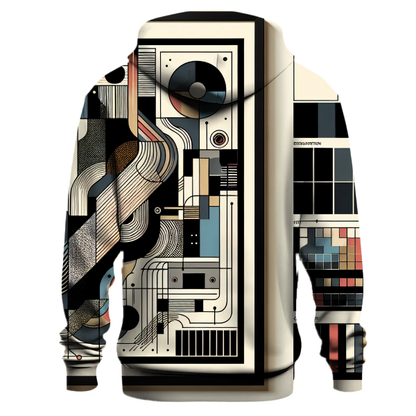 Abstract Geometric Lines Hoodie