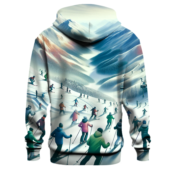 Skiing Snow Adventures Hoodie