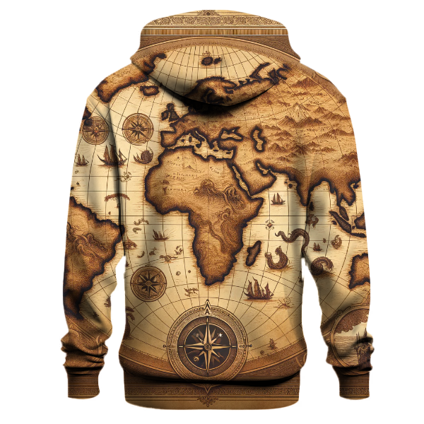 Ancient Earth Map Hoodie