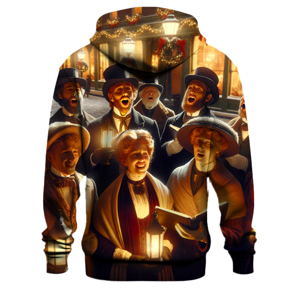 Victorian Christmas Carolers Delight Hoodie