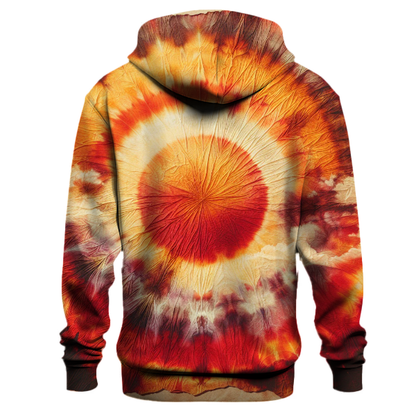 Vintage Sunset Tie-dye Design Hoodie