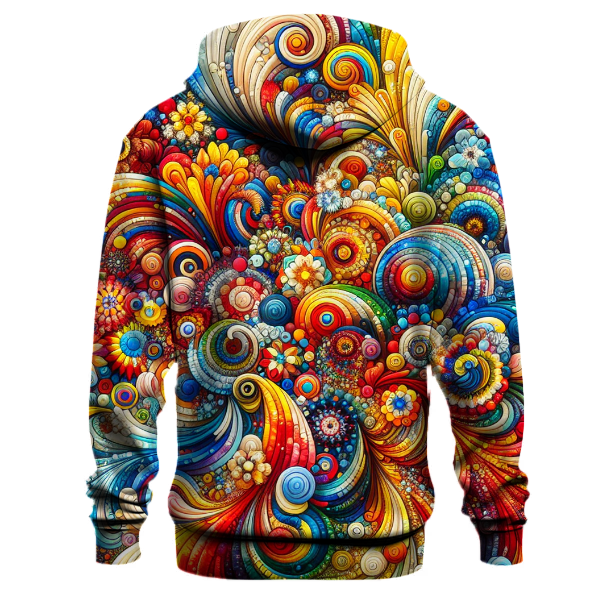 Vivid Carnival Colors Hoodie