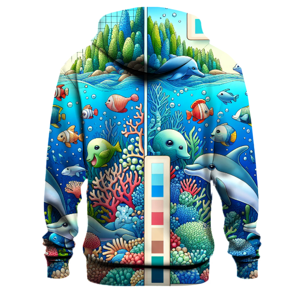 Whimsical Sea Life Adventure Hoodie