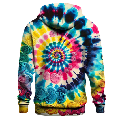 Vibrant Tie Dye Swirls Hoodie