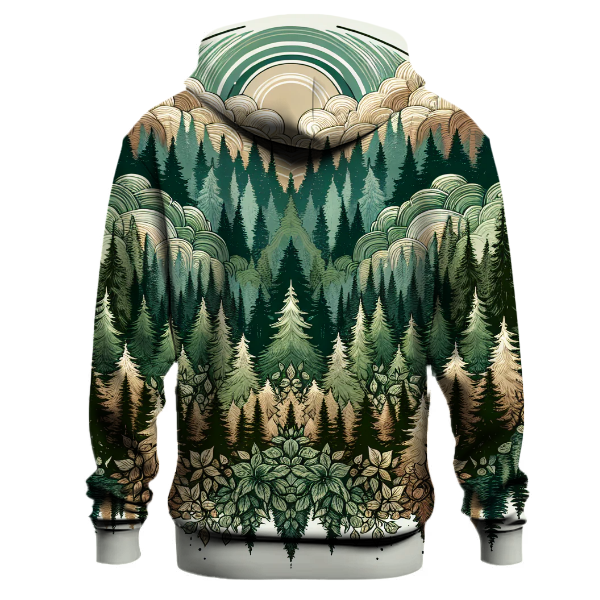 Lush Green Forest Whispers Hoodie