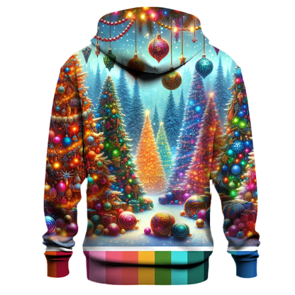 Whimsical Holiday Trees Hoodie