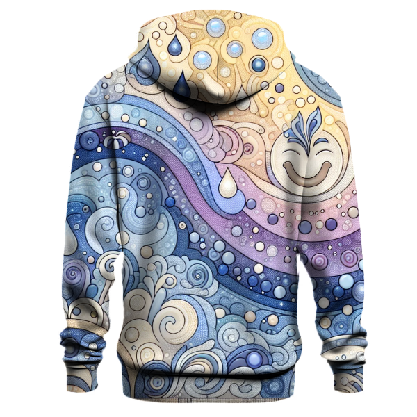 Whimsical Tie-Dye Rain Hoodie