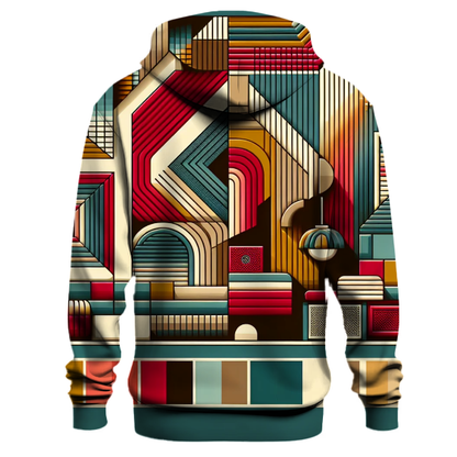 Vintage Geometric Groove Hoodie