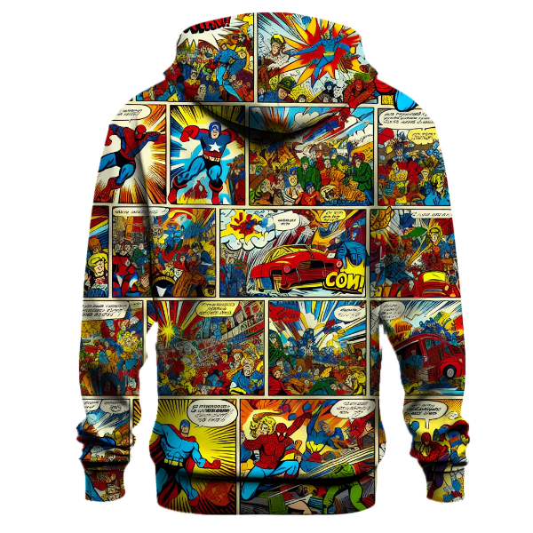 Vintage Comic Book Adventure Hoodie