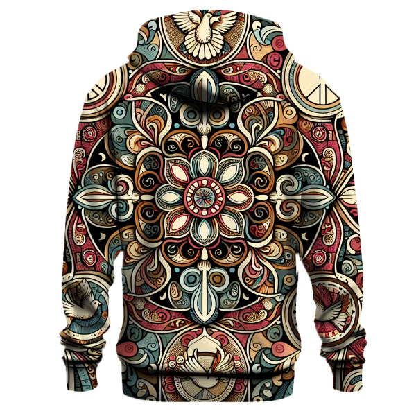 Vintage Peace Mandalas Hoodie